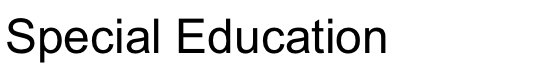Special Education